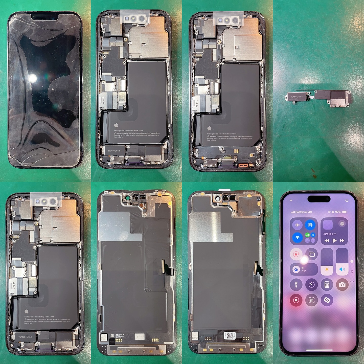 豊明市のY.様がiPhone14Proの液晶破損で深夜緊急来店🆘
ガラスが割れ、液晶が初めは緑色になり、最後は映らない状態に🥲
過去に水の中に2回くらい落としたことがあり、液晶は接着が剥がれ、内部には腐食痕も有り💦
内部は簡易的な水没修理をし、液晶パネルを新品に交換して無事に復活しました👨🏻‍🔧
作業時間は約1時間でした🪛

#名古屋 #緑区 #豊明市 #iPhone修理 #アイフォン修理 #iPhone14Pro #液晶破損 #水没 #Dapple #ダップル #24時間対応 #apple